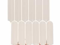 Brookline Feather Mushroom Gray 2x7 Fish Scale Glossy Ceramic Mosaic Tile