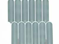 Brookline Feather Marine Blue 2x7 Fish Scale Glossy Ceramic Mosaic Tile