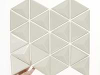 Brookline Triangle Celadon Green 4" Glossy Ceramic Mosaic Tile