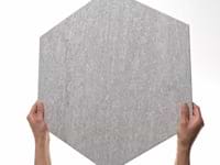 Shala Smoke White 20" Hexagon Matte Porcelain Tile