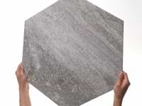 Shala Storm Gray 20” Hexagon Matte Porcelain Tile