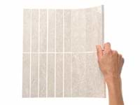 Botticino Extra Light Beige 1x6 Stacked Polished Marble Mosaic Tile