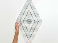 Uma Blue and White Polished Marble Micro Mosaic Tile