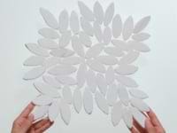 Breeze Flower Bianco Dolomite Honed Marble Mosaic Tile