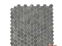 Tia Verde Green 1" Hexagon Honed Marble Mosaic Tile
