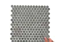 Tia Verde Green 1" Penny Round Honed Marble Mosaic Tile