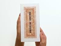 Ako Terracotta Rosa 4x9 Rectangle Marble Micro Mosaic Tile