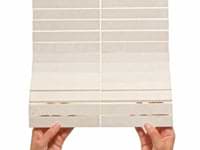 Vanilla Warm White 1x6 Stacked Honed Marble Mosaic Tile