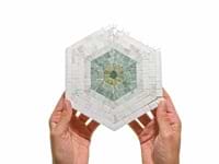 Ako Verde Green 6" Hexagon Marble Micro Mosaic Tile