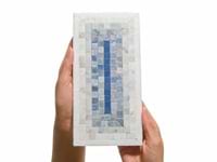 Ako Azul Blue 4x9 Rectangle Marble Micro Mosaic Tile