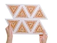 Ako Terracotta Rosa 5" Triangle Marble Micro Mosaic Tile