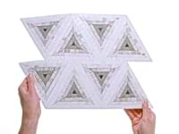 Ako Saint Laurent Brown 5" Triangle Marble Micro Mosaic Tile