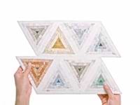 Ako Multicolor Mix 5" Triangle Micro Mosaic Tile