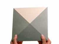 Art Geo by Elizabeth Sutton Deco Prism Meadow Green 8x8 Matte Porcelain Tile