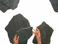 Pathstone Grafito Gray Textured Matte Porcelain Flagstone Tile
