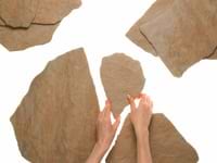 Pathstone Beige Textured Matte Porcelain Flagstone Tile