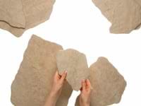 Pathstone Marfil Cream Textured Matte Porcelain Flagstone Tile