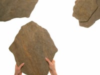 Pathstone Taupe Textured Matte Porcelain Flagstone Tile