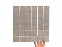 Stoneside Linen Warm Gray 2x2 Porcelain Matte Mosaic Tile