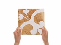 Angela Harris Mediterra Flora Terracotta 8x8 Matte Porcelain Tile