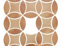 Raval Canyon Terracotta 3x8 Petal and Peach Terracotta 6x6 Kite Matte Porcelain Tile
