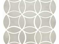 Raval White 3x8 Petal and 6x6 Kite Matte Porcelain Tile