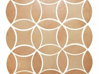 Raval Peach Terracotta 3x8 Petal and 6x6 Kite Matte Porcelain Tile