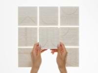 Trevino Carved Sabbia White 4x4 3D Satin Marble Tile
