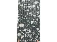 Terrazzo Italy Fluted Sacra Nero Black & White 12x24 Honed Terrazzo Tile