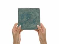Opera Terracotta by Paula Purroy Lagoon 6x6 Square Matte and Iridescent Terracotta Tile
