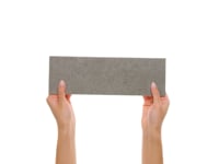 Piccoli Petite Taupe Gray 4x12 Terrazzo Look Matte Porcelain Tile