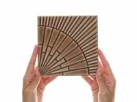 Stacy Garcia Radius Espresso Brown 6x6 3D Crackled Glossy Ceramic Tile