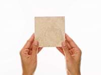 Travertine Premium Classic Travertine 4x4 Filled Brushed Vein Cut Tile in Ivory, View 4, play video