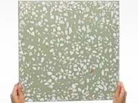 True Terrazzo Lisbon Green 16x16 Polished Terrazzo Tile
