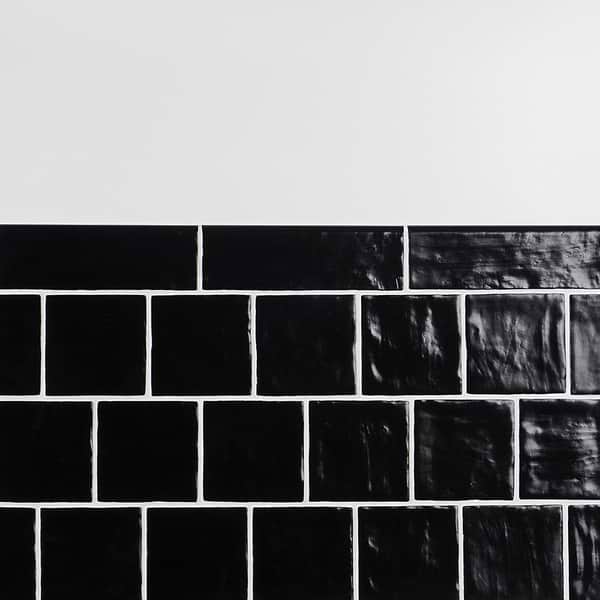 Montauk Jet 2x8 Mixed Finish Ceramic Bullnose