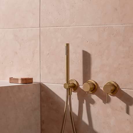 Rosa Perlino 12x24 Brushed Marble Tile