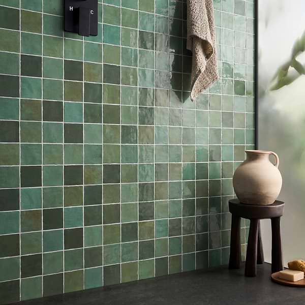 Portmore Green 4x4 Glossy Ceramic Tile