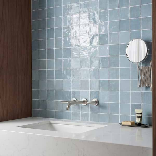 Portmore Sky Blue 4x4 Glossy Ceramic Tile