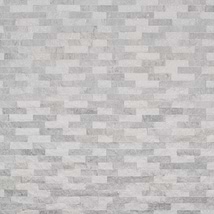 Tenerife Glacier Gray 6x24 Splitface Marble Stacked Stone Tile