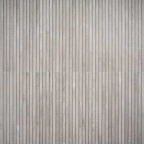 Kenridge Ribbon Gray 24x48 Wood Look Matte Fluted Porcelain Tile