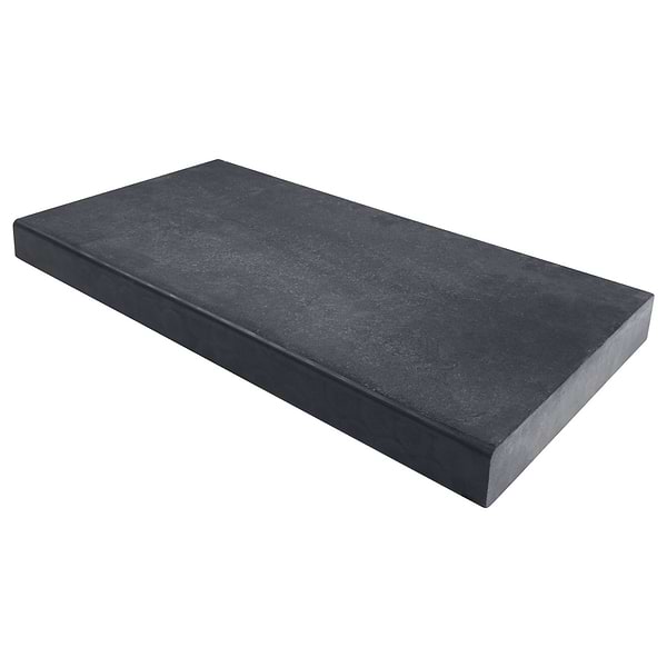 Sendero Carbon Black 12x24 Tumbled Limestone 5CM Pool Coping