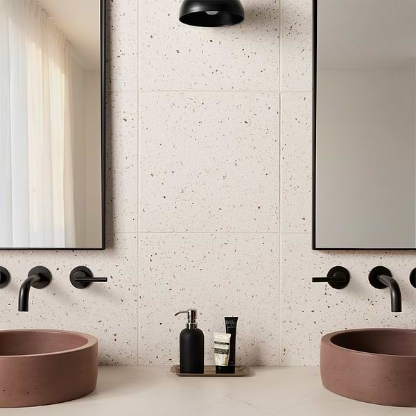 True Terrazzo Kashmir Beige 16x16 Polished Terrazzo Tile