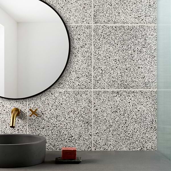 True Terrazzo Medous Beige 16x16 Polished Terrazzo Tile