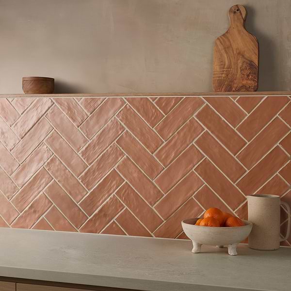 Montauk Terracotta 2x8 Mixed Finish Ceramic Subway Tile