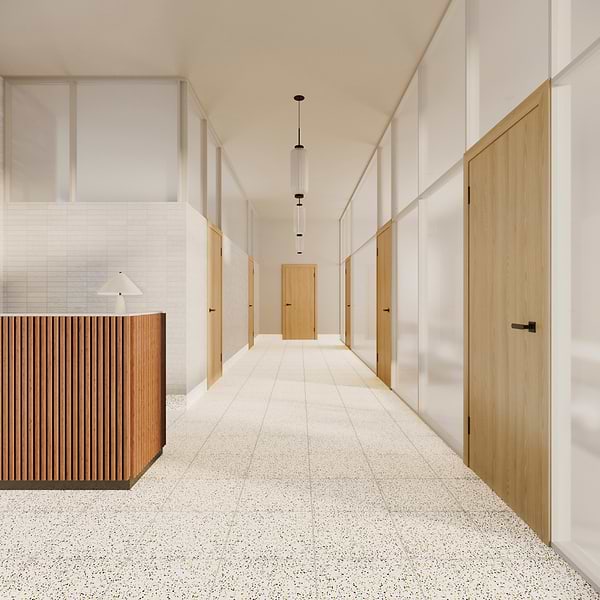 Veritas Terrazzo Creme with Emerald Green 16x16 Polished Terrazzo Tile