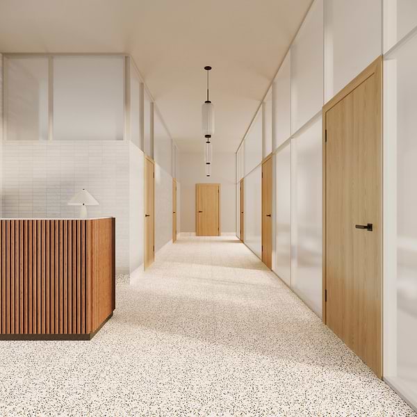Veritas Terrazzo Creme with Gold 16x16 Polished Terrazzo Tile