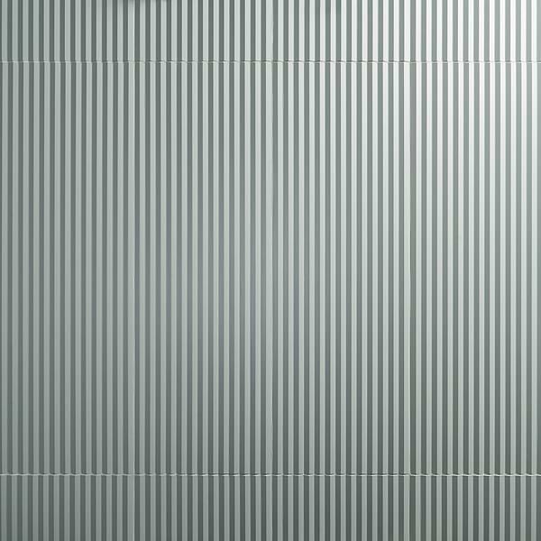 Mod Aquamarine 12x36 3D Fluted Matte Ceramic Tile