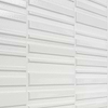 Sydney White 8x16 3D Glossy and Matte Mixed Finish Ceramic Tile