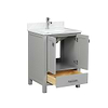 Athena 24'' Gray Vanity And Marble Counter