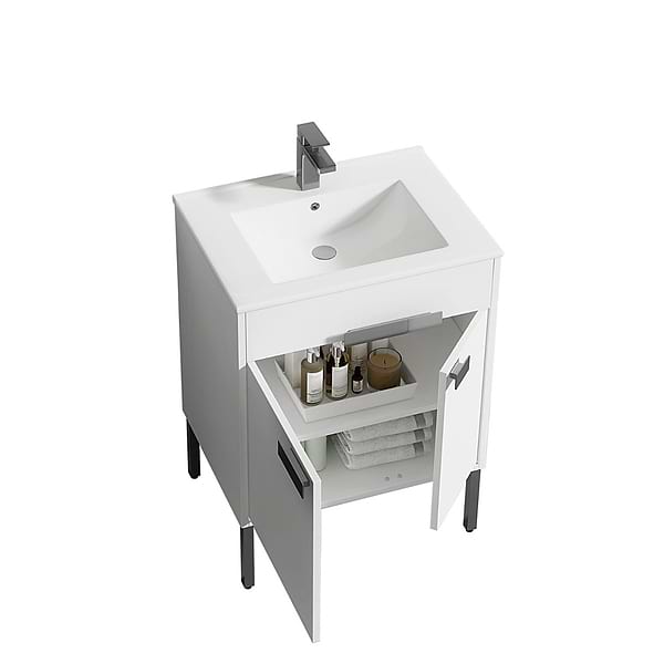 Portofino 24'' White Vanity And Counter